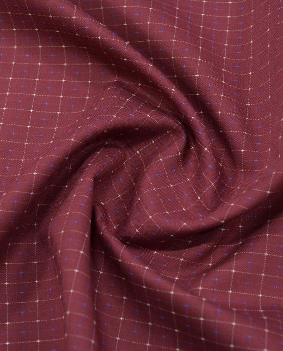 Хлопок рубашечный 3172 цвет бордовый клетка картинка