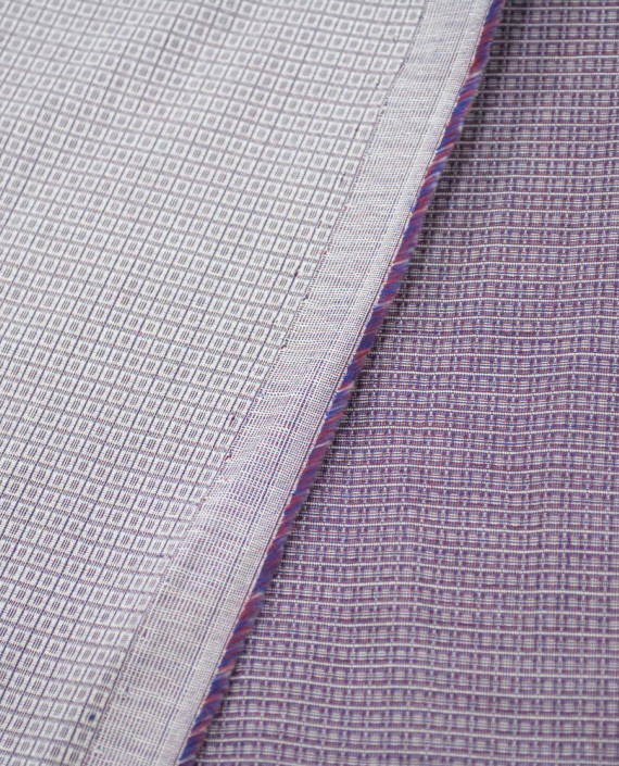Хлопок рубашечный 3178 цвет фиолетовый клетка картинка 2