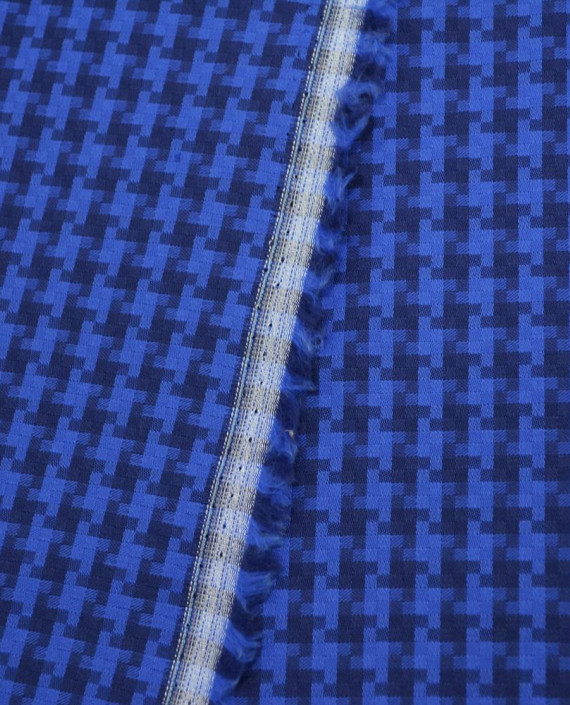 Хлопок рубашечный 3188 цвет синий гусиная лапка картинка 2