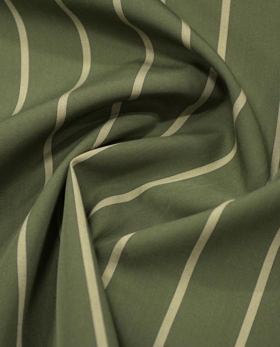 Хлопок рубашечный 3208 цвет зеленый полоска картинка