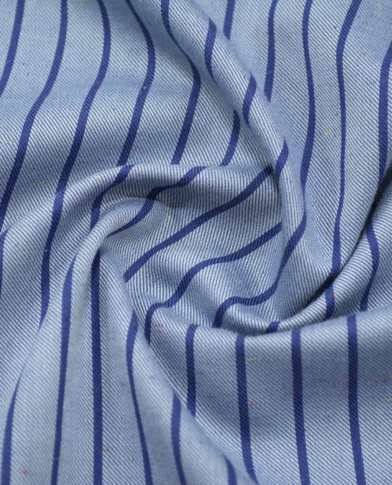 Хлопок рубашечный 3210 цвет синий полоска картинка