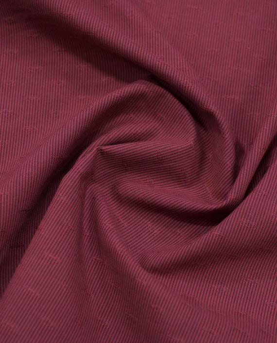 Хлопок рубашечный 3211 цвет бордовый полоска картинка